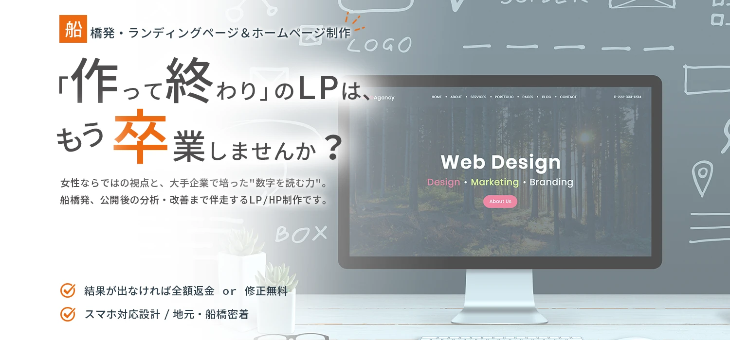 案件獲得用WordPressサイト制作のメインビジュアル